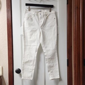 LOFT White Petite Skinny Ankle Jeans